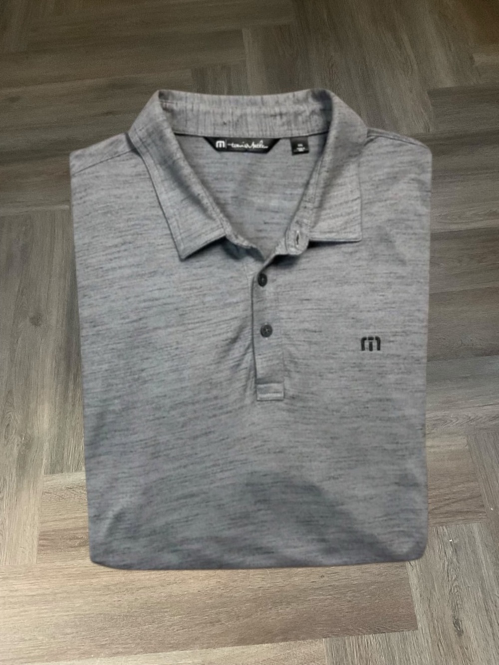 Travis Mathew Desert Pines Las Vegas Golf Polo Shirt Mens XXL Gray Preppy Resort